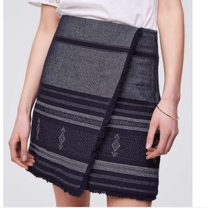Loft Blanket Jaquard Wrap Skirt